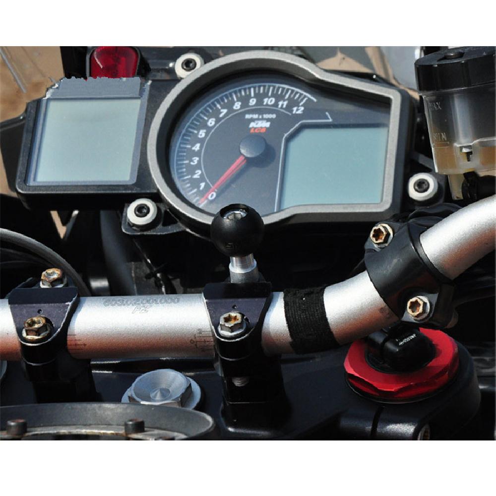 Motorrad-Lenkerklemme Basis mit M8-Schraube 1" Gummi-Kugel-Lenkerklemme Basis