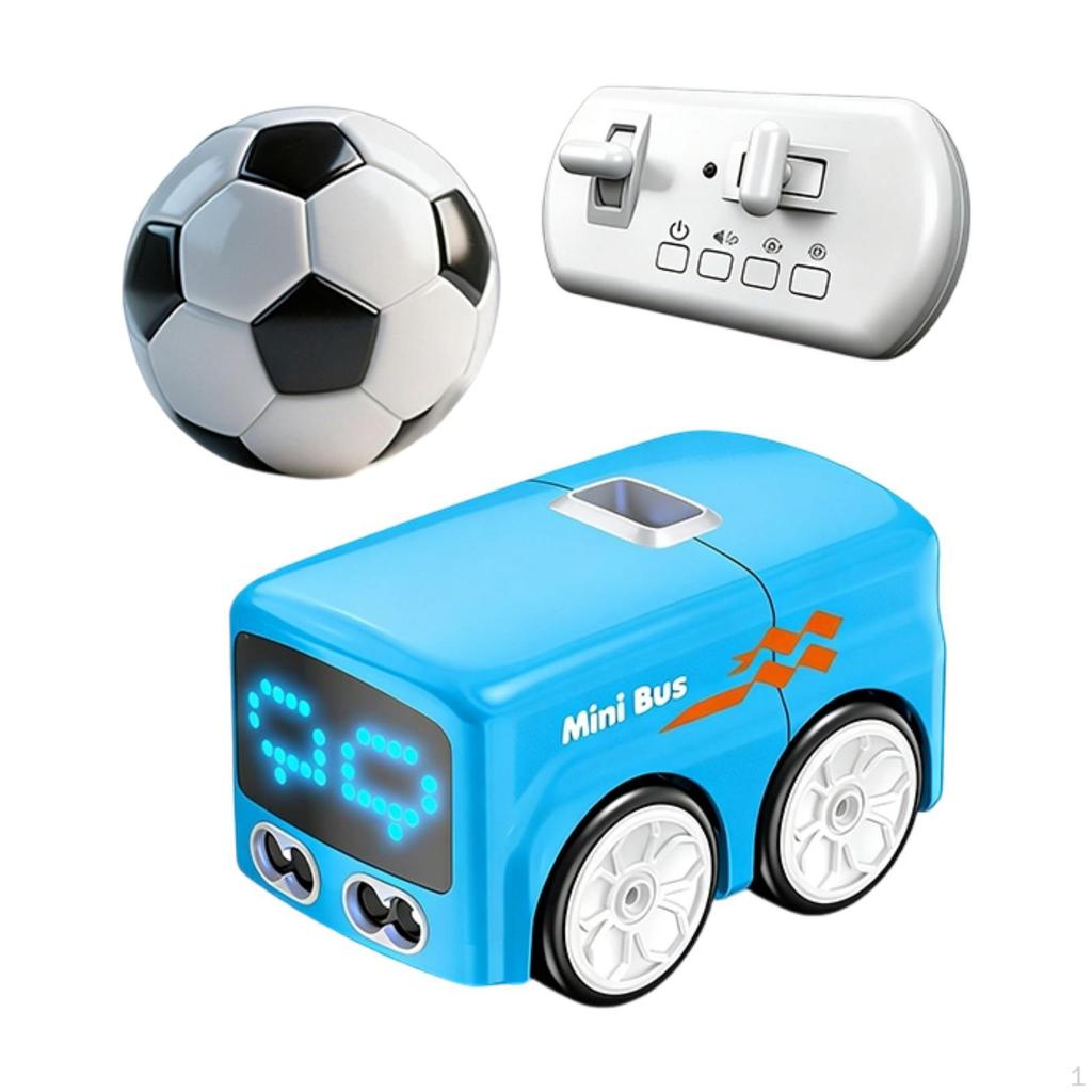 Mini Remote-controlled Bus, Inductive Educational Toy with Gesture Tracking for Children.