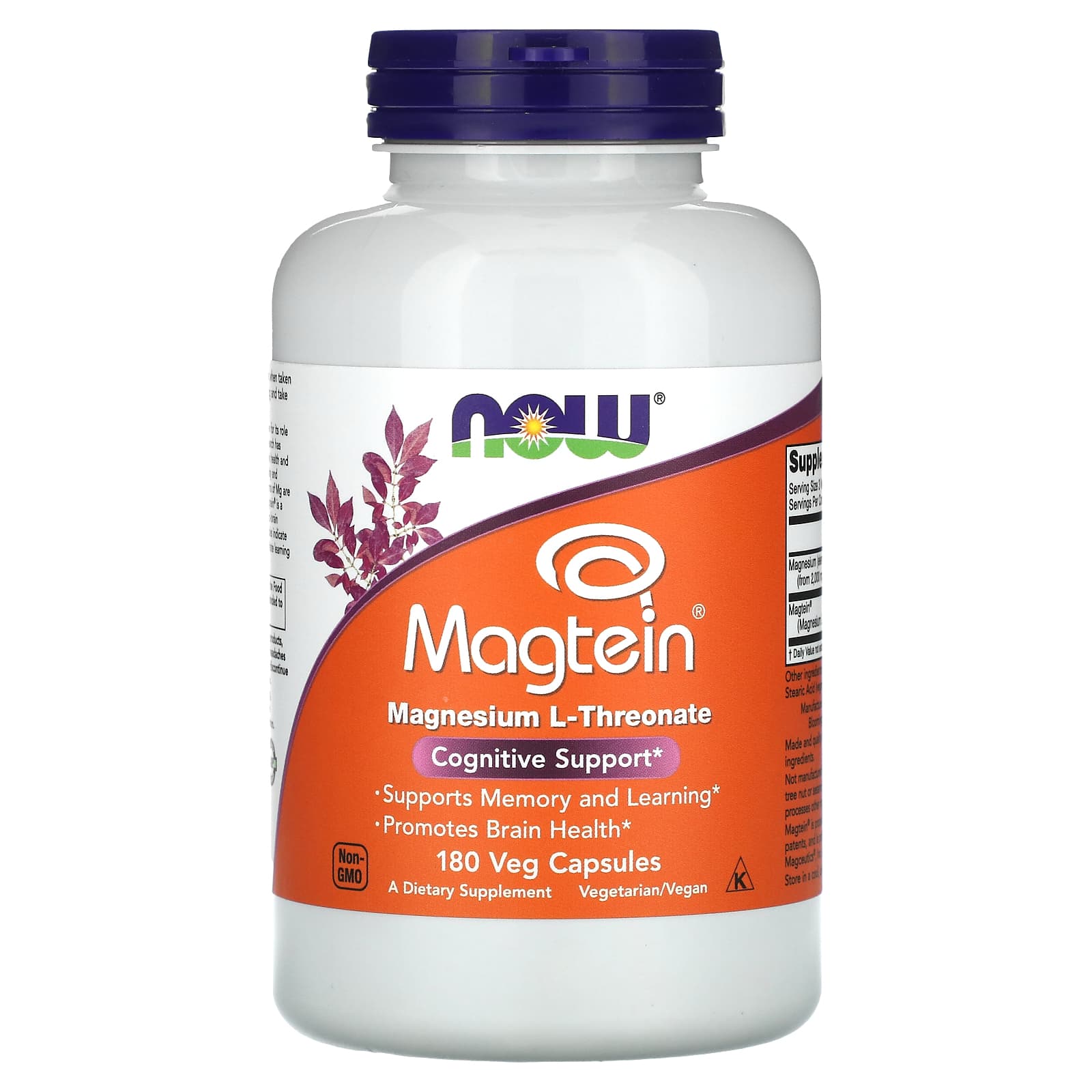

Magtein®, Magnesium L-Threonate, 180 Veggie Caps
