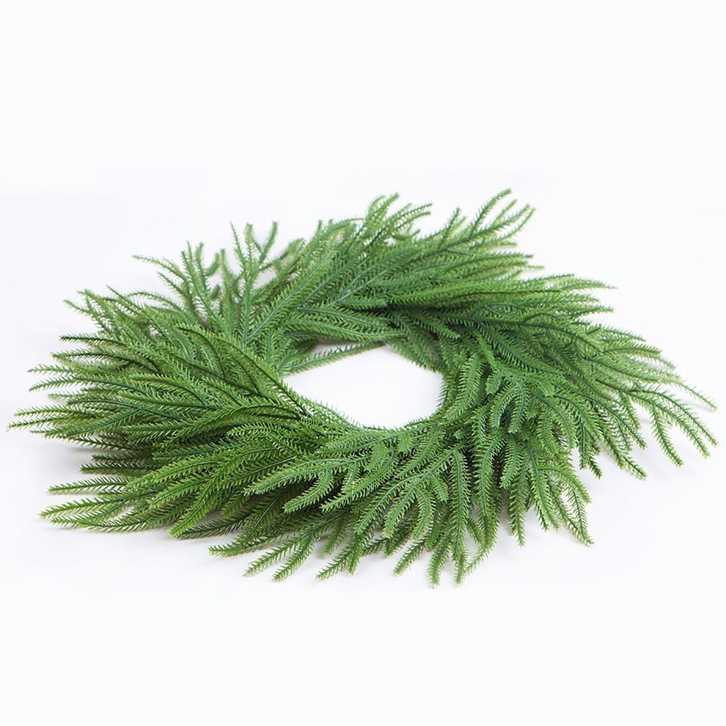 Wreath For Front Door, Artificial Wreath, Realistic Artificial Green Leaves Wreath For Wall, Window