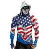 Men's Casual Raglan Sleeve Hoodie Long Sleeve Sun Protection Shirt Lightweight Breathable Outdoor Sportswear with Graphic Print