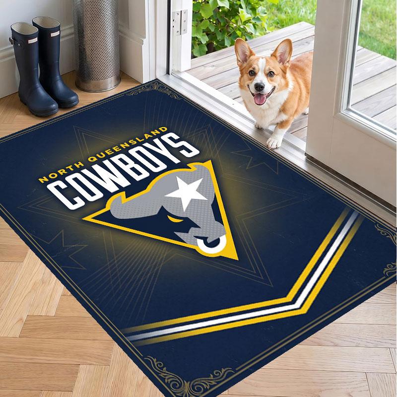 Soft Floor Carpet North Queensland Cowboys Pattern Area Rug Decorative Mat For Home Room Decoration