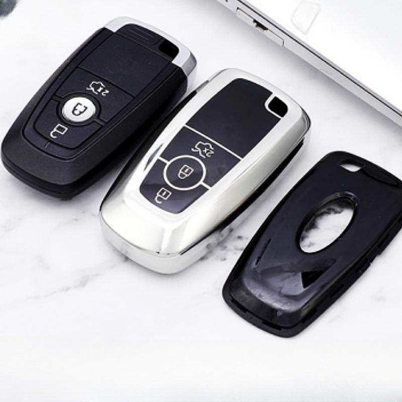 Vysoce kvalitní kryt pouzdra na klíče z TPU se 3 tlačítky pro Ford Edge Fusion Mustang Explorer F150 F250 F350 Ecosport Protector Příslušenství