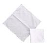 3 Stücke 100% Baumwolle 30x30cm Weiß Farbe Spitze Frauen Taschentücher Wiederverwendbare Anzug Tasche Schweiß Quadrat Handtücher Tee Party Gefälligkeiten