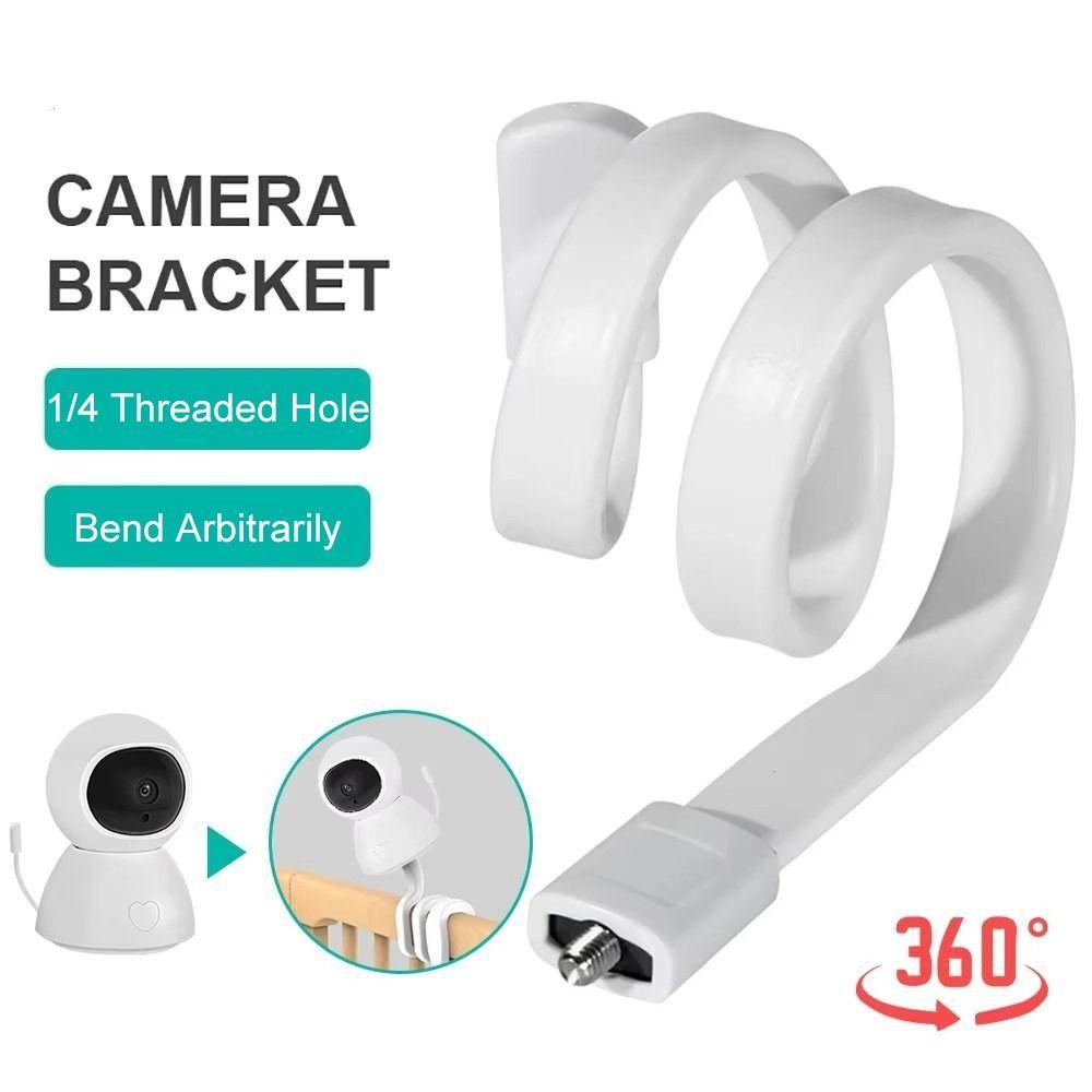 Universal Baby Camera Bracket Silicon Webcam Stand Folding Baby Monitor Holder Crib Cradle Rod