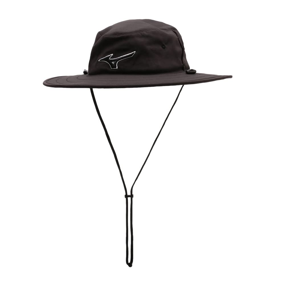 

Гольф-кепка Mizuno с дышащим и дезодорирующим логотипом, лентой, E2MWA234, черная, чёрный