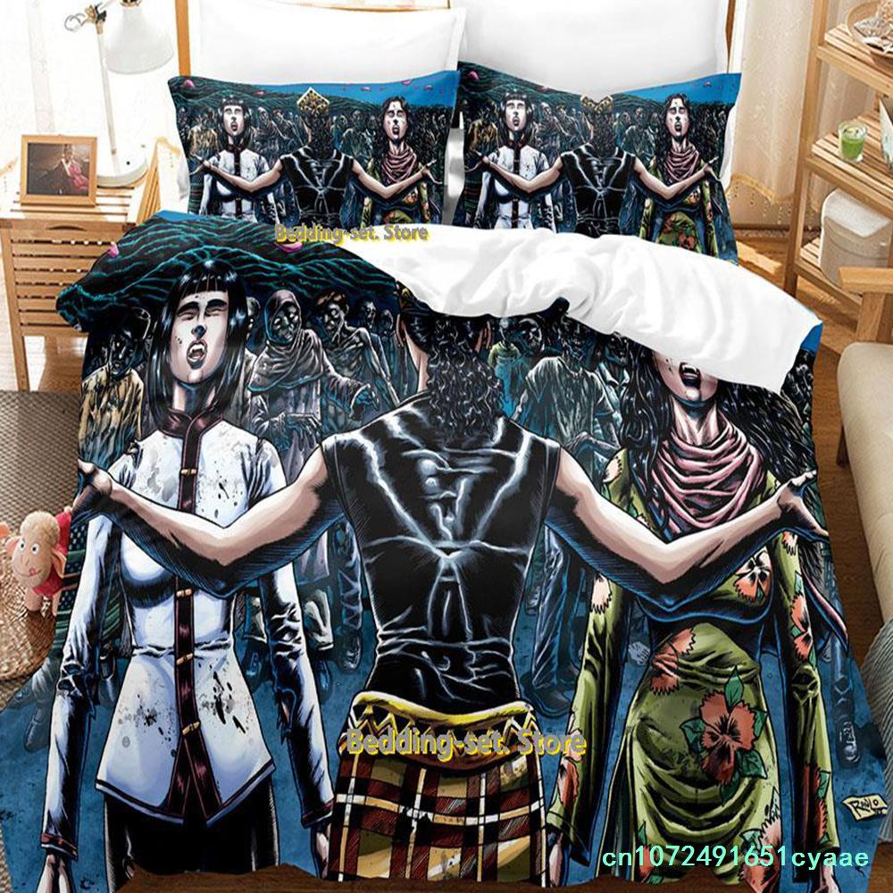 Comics Extinction Parade Bedding Set Cartoon Anime Three-Piece Set Adult Kid Bedroom Duvetcover Sets Lenol De Cama Casal