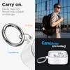 Spigen Nothing Ear (2) Clear Case with Carabiner, Anti-Loss, Scratch-Resistant Earphone Case, ACS06434 (Jet White)
