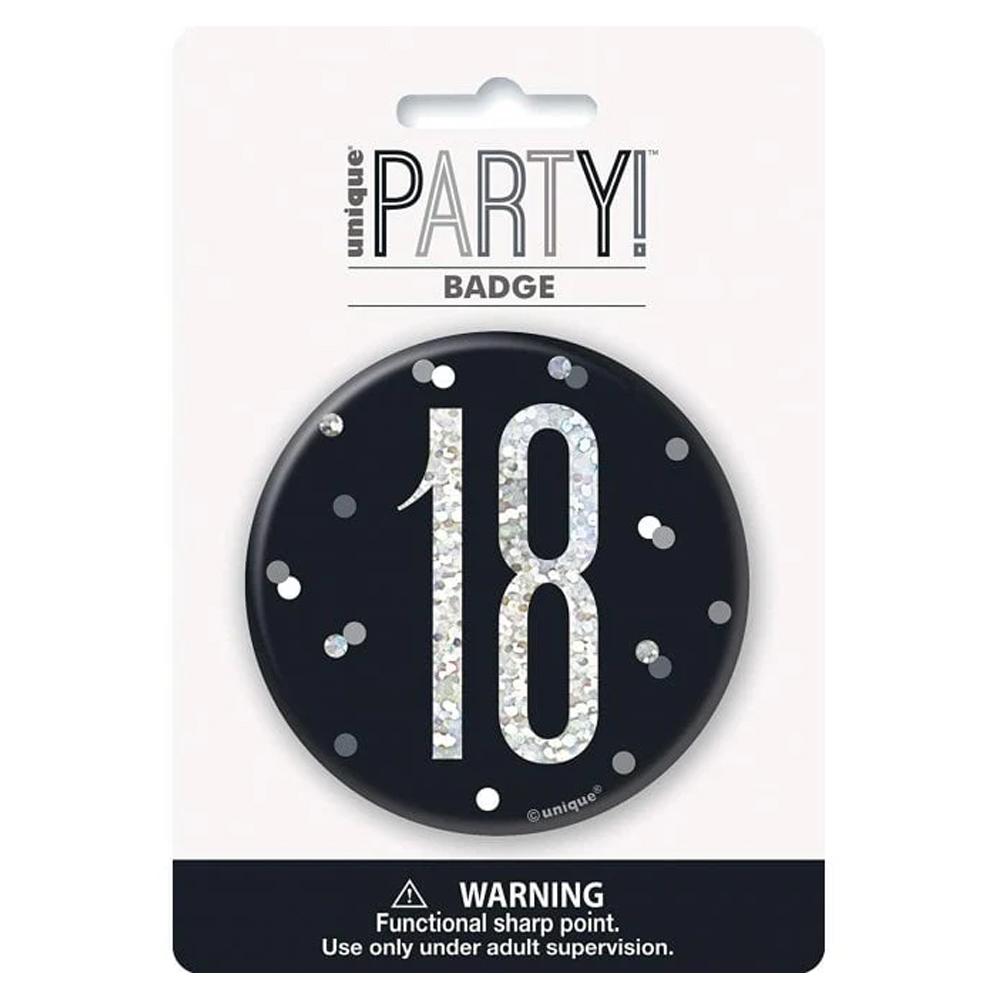 Unique Party Prismatic 18th Badge