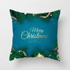 Merry Christmas Printed Green Pillowcase  Style Cushion Cover Home Sofa Decor Throw