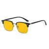 Yellow Lens Night Vision Myopia Glasses High-end Photochromic Near Sight Glasses for Driving Eye Protection Eyewear Diopter +3.5