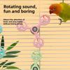 ABS Spinner Wheel Rotating Parakeet Toy New Bird Interactive Toys  Mental Enrichment Play
