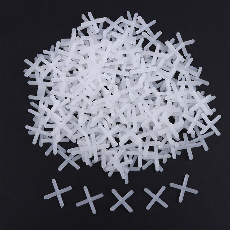 500Pcs 1/1.5/2/2.5/3/5/Mm Plastic Cross Ceramic Tile Leveling System Clips Spacer Ceramic Floor Construction Tools