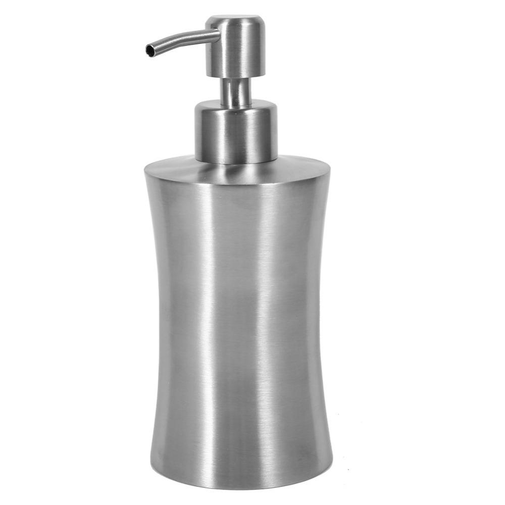 304 Stainless Steel Stainless Steel Dispenser 250ml Silver Pump Lotion Dispenser Bottle Pump 400ml Foaming Soap Pump