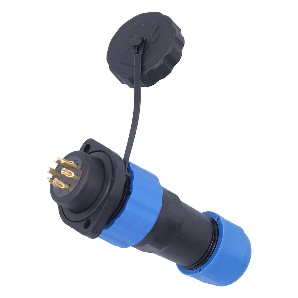 IP68 Waterproof Plug Socket Flange Aviation Power Connector Industrial Adapter AC380V SP206 Pin