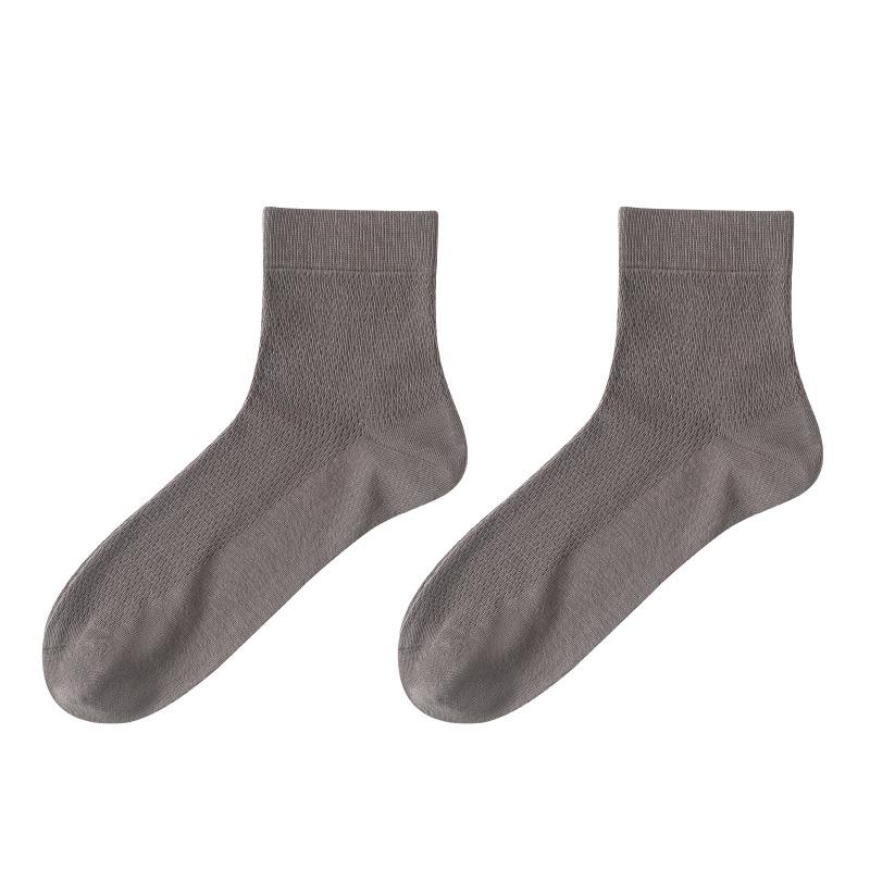 

Men s Spring and Summer Deodorant Sweat Absorbing Leisure Mesh Tube Socks 1 pair сірий