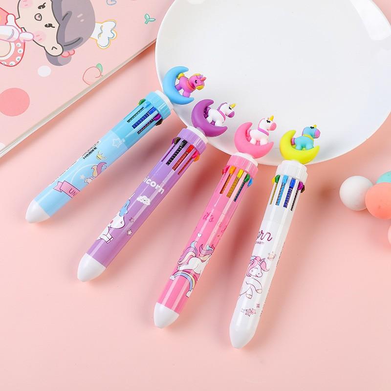 4PCS Cartoon Ballpoint Pen Gift Favor Dinosaur Unicorn Birthday Party Prize Gift Wedding Guest Giveaways
