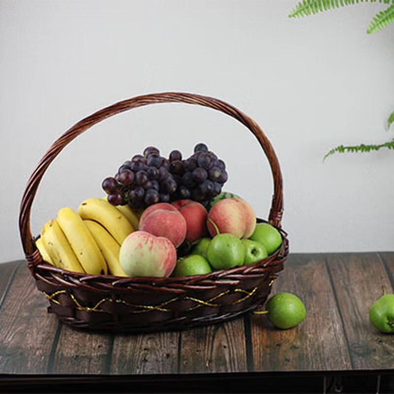 Handwoven Rattan Storage Basket
