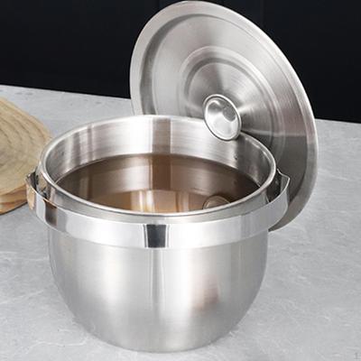 Large Camping Pot with Dustproof Lid And Fine Mesh Strainer for Oil