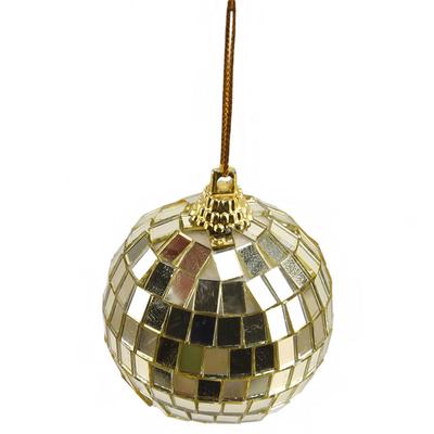 3cm 6 Stück Spiegelkugeln Party Glänzende Kugel Spiegel Weihnachten Laser Reflektierende Glaskugel Disco Weihnachtsbaum Heimdekoration Ornamente