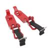 2 Pcs Roof Rack Shovel Holder Heavy Duty Metal Rubber Clamp Mounting Kit for Car Truck Garage Red