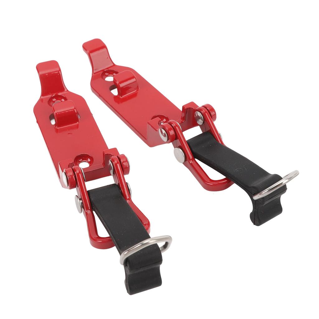 2 Pcs Roof Rack Shovel Holder Heavy Duty Metal Rubber Clamp Mounting Kit for Car Truck Garage Red