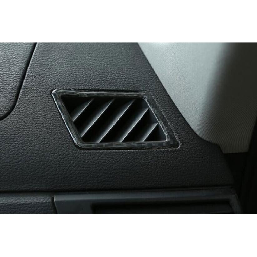 Dashboard 2006-2010 For BMW X3 E83 Side Outlet Vent Cover Trim Real Carbon Fiber