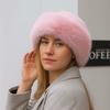 Imitation Mink Fur Fluffy Fur Bucket Hat Solid Color Winter Beanies Hat Russian Cap  Cold Weather