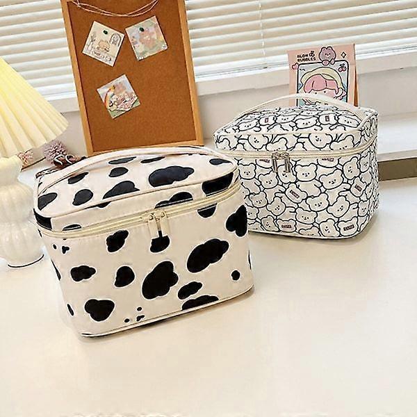 Cows cosmetic bag, portable printed, toilet bag with great capacity