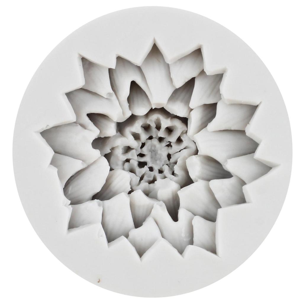 Flower Silicone Molds Sunflower Rose Chrysanthemum Flower Fondant Mold Cake Decorating Tools Cupcake Topper Candy Resin Clay Chocolate Gumpaste Mold