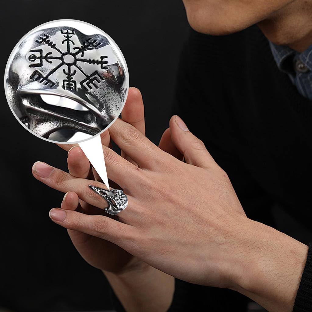 Retro   Ring Men's Trendy Hip-Hop   Personality Open Ring Men's Jewelry