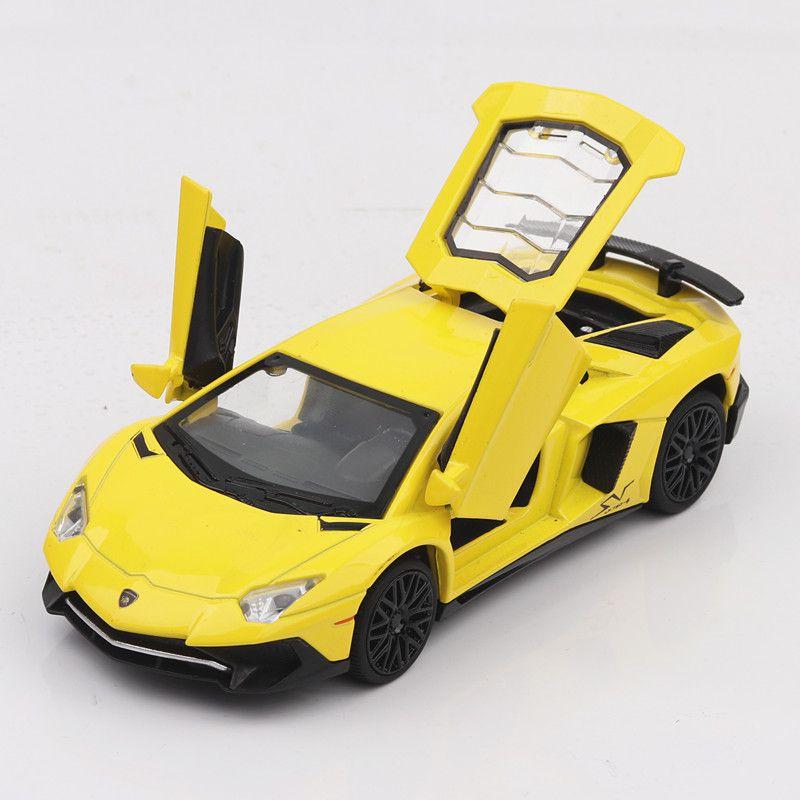 Exquisite 1/32 Diecast Lamborghini Aventador Lp740 Car Model With Sound And Light