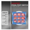 Buerjia 10Pcs 3PDT Guitar Effects Stomp Switch Guitar Foot Switch 9Pin Latching Push Button Switch with Solder Terminals ON-ON