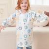 Waterproof Baby Feeding Bib Apron Smock, Full Coverage Mess-Free Bib with Table Cover for Kids 8M-5Y Boys Girls