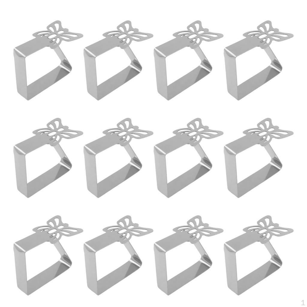 12 Pack Picnic Tablecloth Clips, Decorative Holders, for Home, Dining Room, Kitchen, And