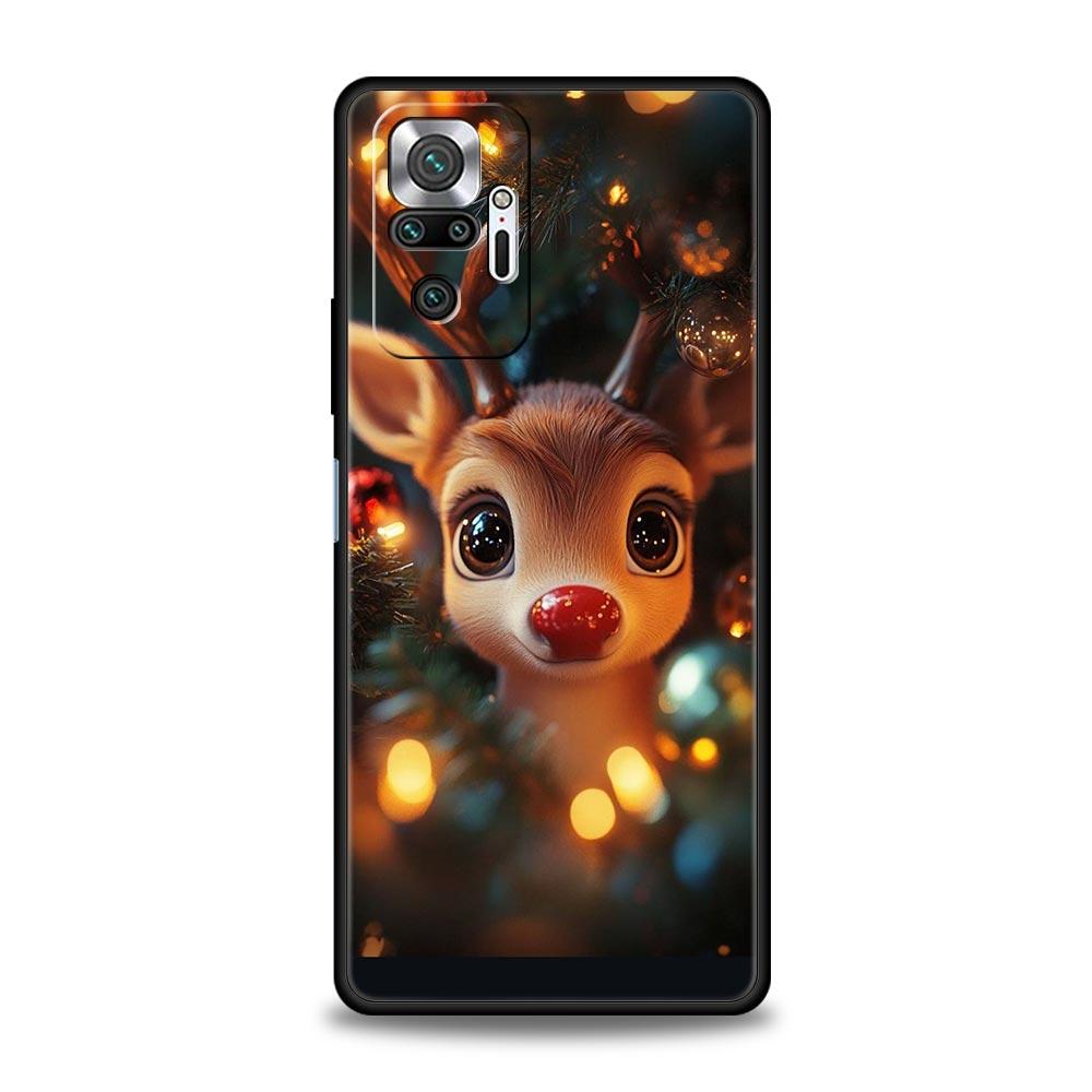 

Мультяшный олень Чехол для телефона Cover для Redmi 14C 10C Note 15 14 13 12 10 11 K40 Pro Plus 5G Ударопрочный Мягкий ТПУ Корпус Fundas Note 12 5G