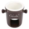 Chocolate Melting Cup Multifunctional Stylish Ceramic Fondue Mug with Fork for Ice Cream Cheese