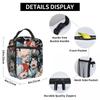 My Hero Academia Anime Manga Bolsas de Almuerzo Aisladas Térmicamente Mujeres MHA All Might Tote de Almuerzo Portátil Picnic Multifunción Fiambrera