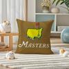 MMasters Golf Printing Pillow Case Silky Elegant Comfort Sofa Bed Invisible Zipper