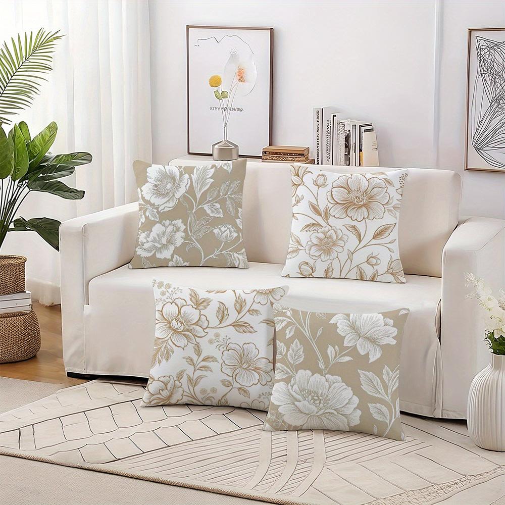 Floral-Patterned Pillowcases: Enhance Your Home Decor with Elegant Style Sofa cushion cover home room decoration