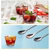 Spiral Pattern Long Handle Mixing Spoon Food Grade Stainless Steel Cocktail Scoop for Home Bar Bartender Drink Making