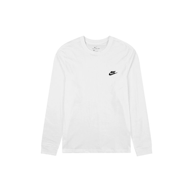 Nike NSW Club Casual Sport Pullover Sweatshirt Men Tops White AR5193-100