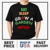 Funny Game Eat Sleep Grow A Garden Repeat Gamer Design T-Shirt ON TREND Unisex T-Shirt