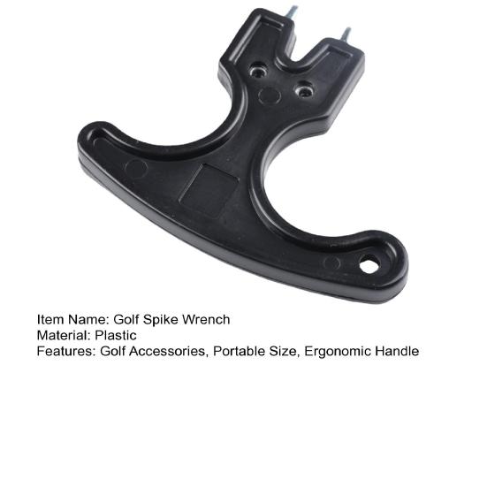 Yousheng Golf Spike Wrench with Ergonomic Handle, Universal Golf Shoes Spike Removal Tool, 2-Pin Golf Cleats Spanner Key, Golf