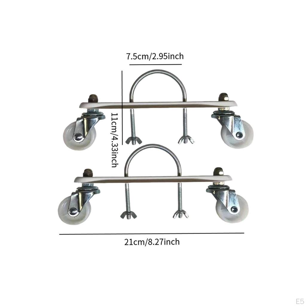 Electric Base Support with Casters, Made of Carbon Steel, Ideal for Replacement.