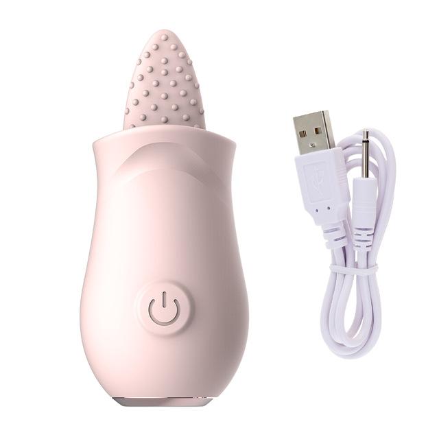 Soft Tongue Licking Vibrator G Spot Clitoral Stimulator Mini Clit Sex Toys for Women Rechargeable Nipple Female Masturbator