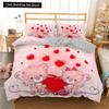 Cartoons Niedliche Katze Bettbezug Bettdeckenbezug Kissenbezug Junge Mädchen 2/3-teiliges Bettwäscheset King Queen Größe Kitty Polyester Bettdeckenbezug
