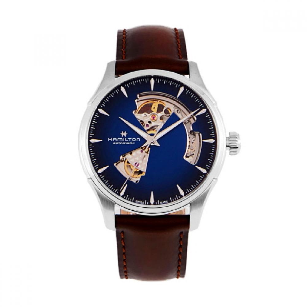 

Hamilton H32675540 Jazzmaster Open Heart Чоловічий Шкіряний Годинник H32675540