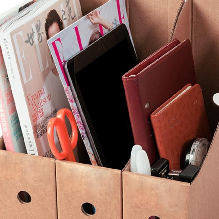 8 Pcs Multifunctional Desk Organizer File Storage Box Cardboard Box Document Organizer Box File Holders Office Supplies