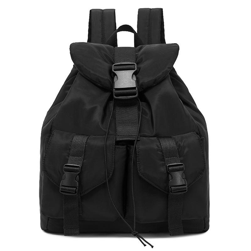 Schoolbag Large Capacity Simple Wind Multi-Pocket Ladies Backpack Light Commuter Backpack Fashion Versatile Casual Going Bag